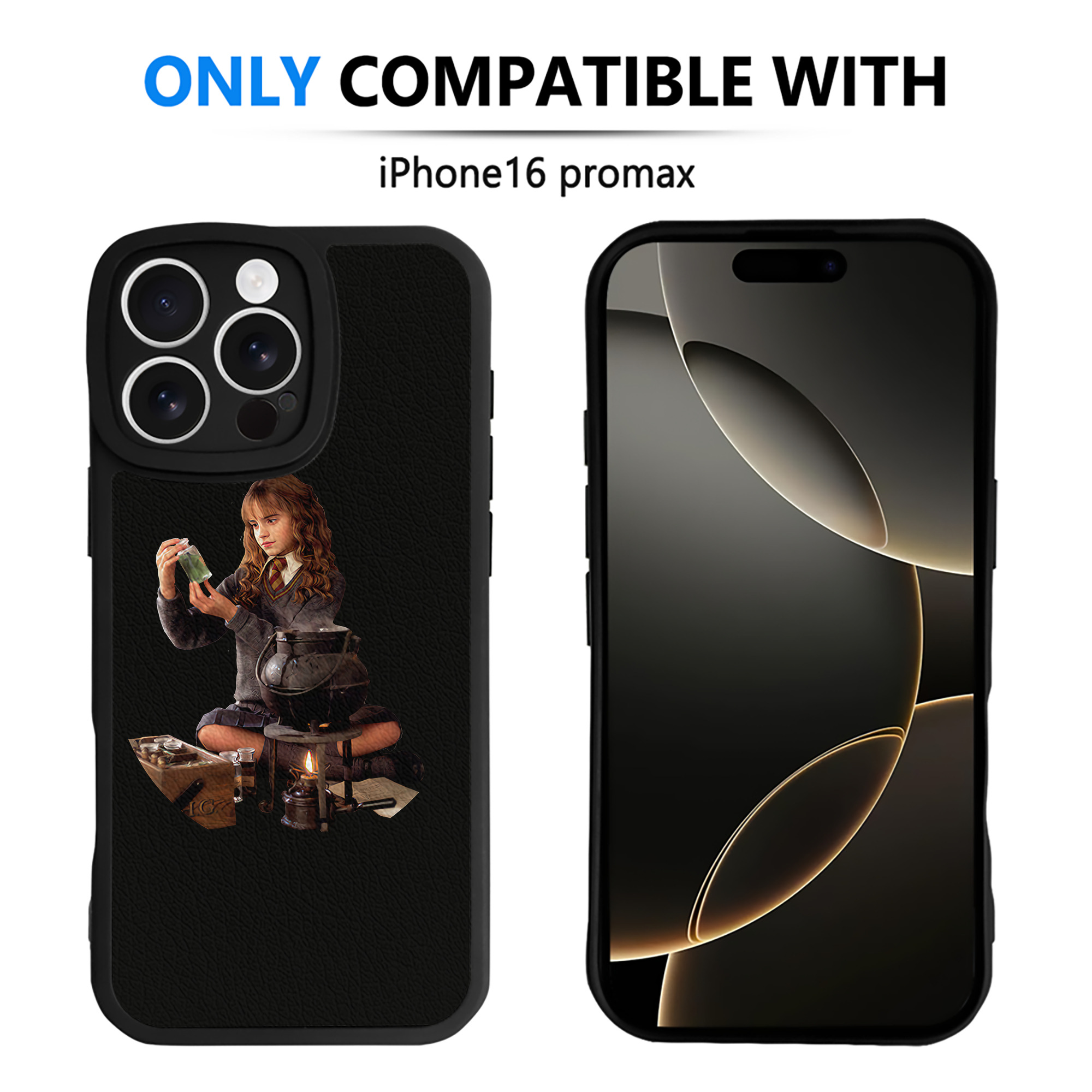 （画像用） Harry Potter ハリー・ポッターシリーズ 【iPhone 16シリーズ対応】シリコンスマホケース（レザー調） 材質：シリコン